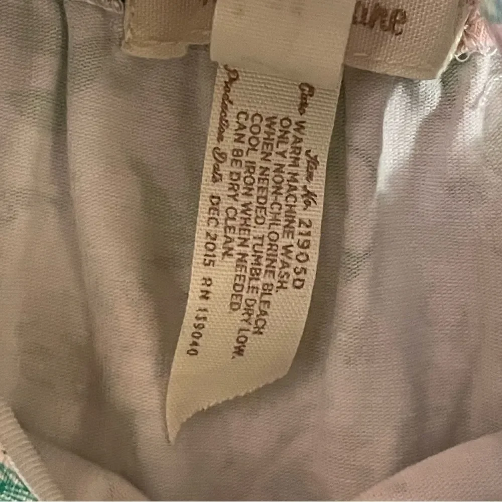 Matilda Jane Little Adventure Dress and Bloomer Diaper Cover Peach Green 6-12 mo